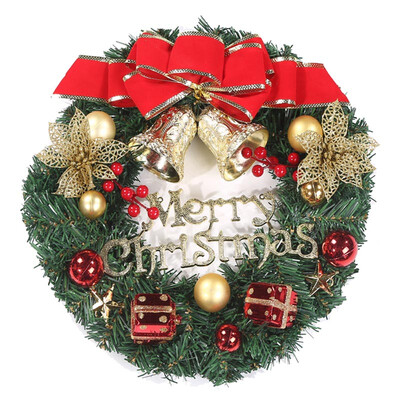 

UpperX Large Artificial Flower Garlands Christmas Wreath XMas inside&outside perfect Deco Christmas for shop offices Xmas tree