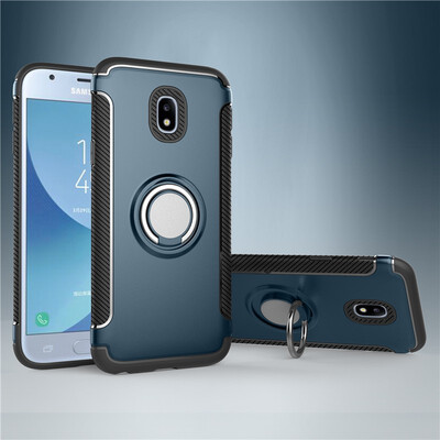 

Fivice Samsung Galaxy J3 2017 case PC metal ring shell magnetic car bracket TPU phone case