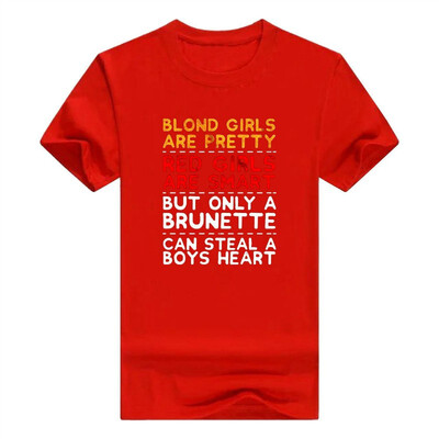 

Brunettes Can Steal A Boys Heart Funny Brunette Shirt