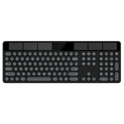 

Hanging BOW HW126 wireless solar charging keyboard ultra-thin mute home notebook office keyboard black