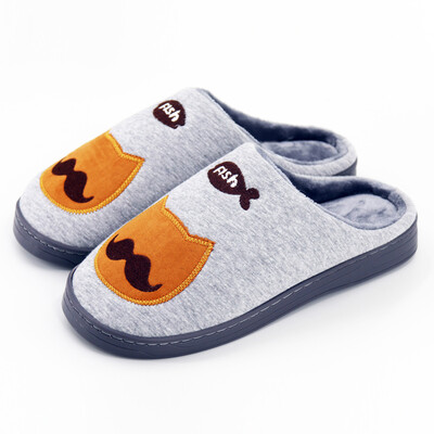 

Dr HOMEBOOS JBS-MT004 Winter Warm Cartoon Cat Cotton Slippers Home Couple Cotton Trailer Green Mens 42-43 Code