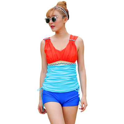 

Qihai (QIHAI) 5224-3 new split two-piece set was thin cover belly swimsuit size chest fashion hot spring swimwear M