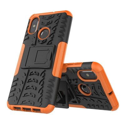 

Fivice Xiaomi MI 8 Case TPU anti-fall tire pattern back clip bracket phone case