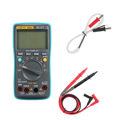 

RICHMETERS RM301 Digital Multimeter 8000 counts Portable Battery Drives True-RMS Back light AC DC Voltage Multifunction Ammeter Cu