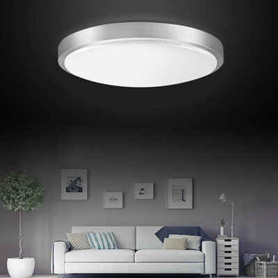 

First sdhouseware led ceiling lamp bedroom lamp balcony bathroom lamp bread light 40cm white silver ceiling lamp
