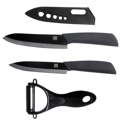 

New Arrival Ceramic Knives 5'' 6'' Kitchen Knives With Peeler Top Quality XYJ Brand Cooking Accessories