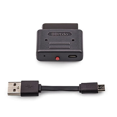 

Черный Ручки ретро Беспроводные геймпады приемник SNES / SFC версия для 8Bitdo