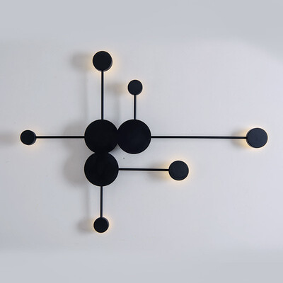 

Baycheer HL484424 24W High Bright Warm Light 6-LED Round Wall Sconce with Acrylic Lens in Black