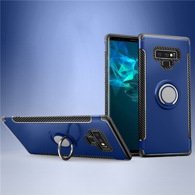 

Fivice Samsung Galaxy Note 9 case PC metal ring shell magnetic car bracket TPU phone case