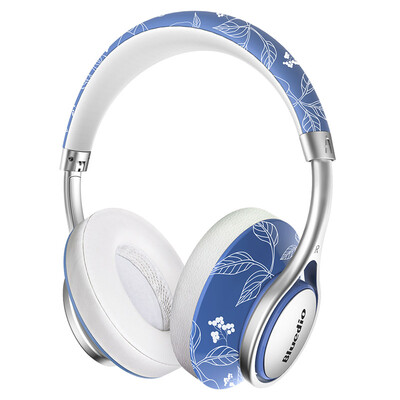 

Blue String A Fashionable Headset Bluetooth Headset Wireless Music Headset Game Headset Universal Blue&White Porcelain