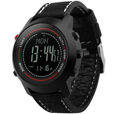 

Bo wheel (BOZLUN) smart watch men's sports meter step pressure high compass multi-function watch MG03 black shell black side black belt
