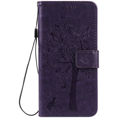 

Purple Tree Design PU Leather Flip Cover Wallet Card Holder Case for IPHONE 7 PLUS