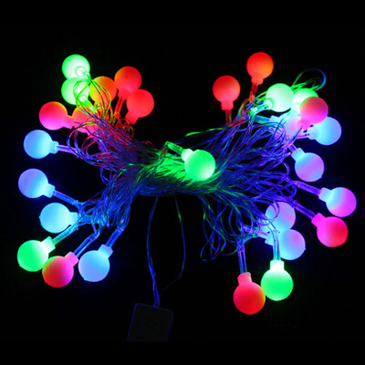 

BRELONG Waterproof 4m 28LED Christmas Decorative Light String RGB EU Plug AC220-240V - Ball