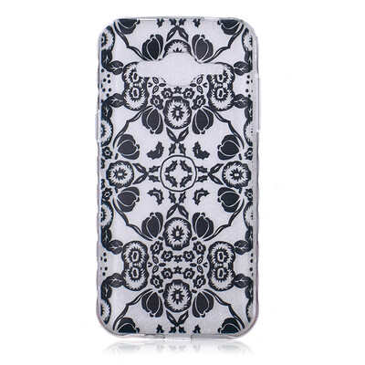 

Black flowers Pattern Soft Thin TPU Rubber Silicone Gel Case Cover for SAMSUNG GALAXY J2