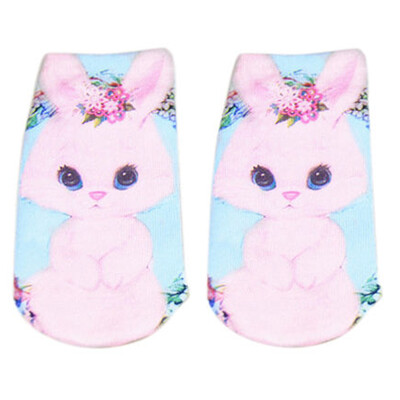 

Multi-Style 3D Печатный унисекс Мужские / Женская Harajuku Симпатичные Low Cut носки