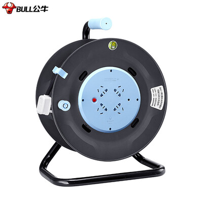 

Bull BULL GN-804 4-bit 50 m project wiring new upgrade overheat protection cable reel socket plug-in engineering dedicated