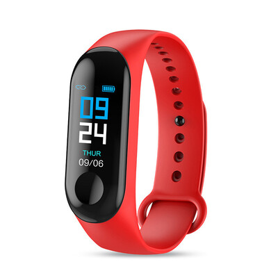 

M3 Smart Bracelet Color Touch Screen Fitness Tracker Blood Pressure Heart Rate Monitor Smart Band For IOS Android Xiaomi