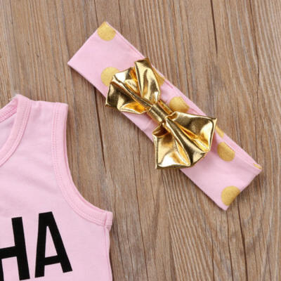 

Kids Baby Girl Toddler Summer Top T-shirt Vest Pants Shorts Clothes Outfits Set