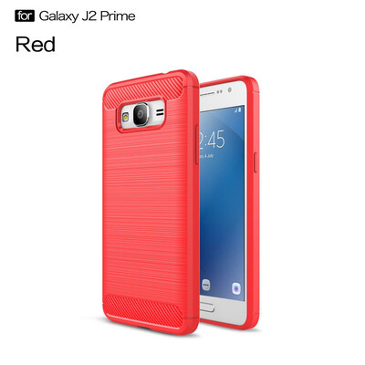 

Fivice Samsung Galaxy J2 Prime case Luxury brushed carbon fiber TPU soft shell