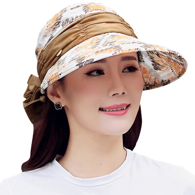 

【Jingdong Supermarket】 Lan Shiyu M0390 sun hat female summer sun sun hat neck can be folded cold hat flax color