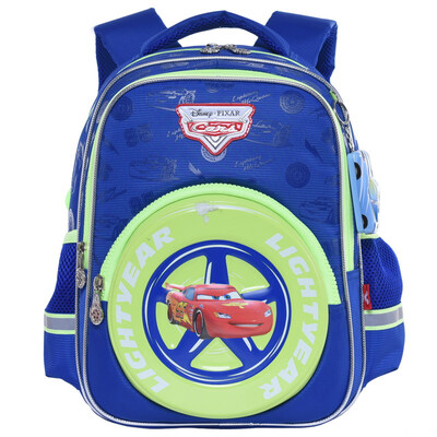 

Disney Disney car mobilization children bag light cartoon backpack kindergarten first grade primary school student bag RB0078B color blue