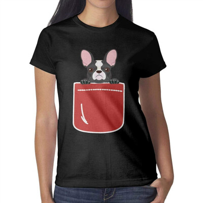 

Melinda Pug Life Womens Black t Shirts Personalised Attractive Women Cotton t Shirt