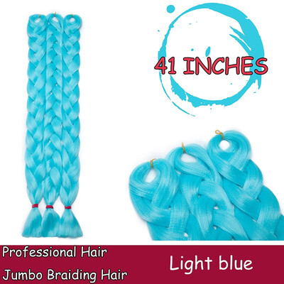 

Braiding Hair Ombre for crochet Hair Weave with Synthetic&Twist Braiding Hair Extensions Dark black 100gpc