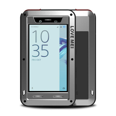 

sFOR SONY Xperia X Compact Case Gorilla Glass Full Body Protective Aluminum Shockproof Armor Cover sFOR SONY X Compact Case