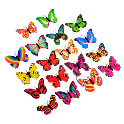 

UpperX 10 Pcs Wall Stickers Butterfly LED Lights Baby Kids Living Room Home Decor glow in the dark sticker 3D House Decoration