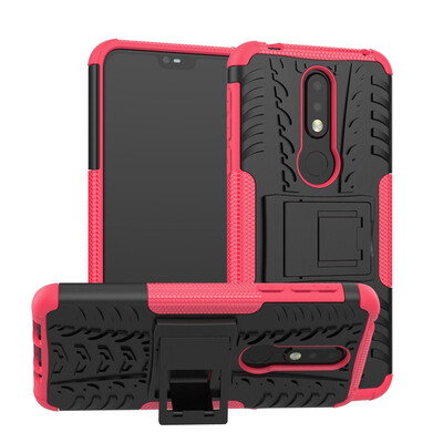

Goowiiz Phone Case For Nokia X5X65 20186 20183171 Armor Tire Texture Rugged Protection PCTPU Full Protection