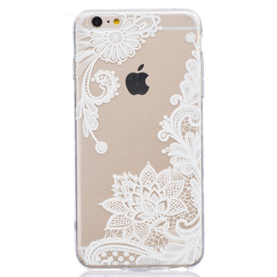 

Lace flowers Pattern Soft Thin TPU Rubber Silicone Gel Case Cover for IPHONE 6 Plus6S Plus