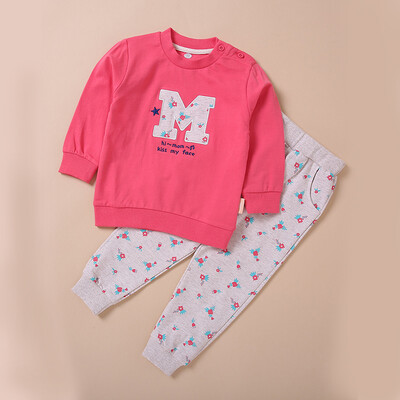 

Catman maoren Child Sweater Set MR16006 M Letter Watermelon Red 110cm
