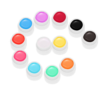 

ANSELF 24pcs Mix Pure Colors UV Nail Gel Polish Extension Professional UV Gel Set Builder Gel for Nail Varnish Nail Art Decoration