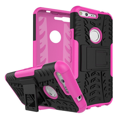 

Fivice Google Pixel Case TPU anti-fall tire pattern back clip bracket phone case