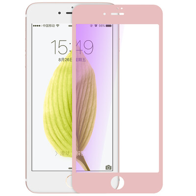 

ESK iPhone7 / 8 Plus закаленная пленка Apple 7/8 Plus закаленная стеклянная пленка анти-синяя полноэкранная высокая четкость взрывозащищенный мобильный телефон защитная пленка JM95-розовое золото