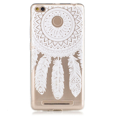 

White wind chimes Dress girl Pattern Soft Thin TPU Rubber Silicone Gel Case Cover for XiaoMi Red Mi 3S