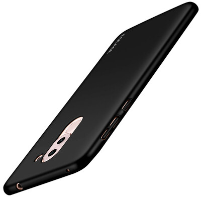 

ESCASE glory 6X phone shell Huawei glory 6X phone sets Huawei phone shell all-inclusive paint skin texture series hard shell skin feeling black