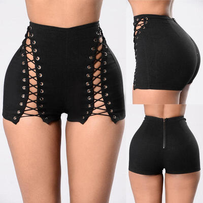 

High Waist Women Ladies Tassel Floral Print Casual Beach Summer Shorts Pants LIN