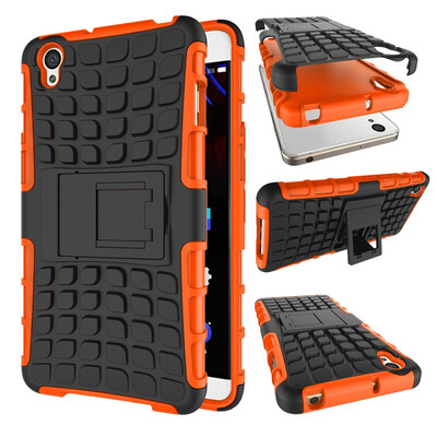 

Fivice One Plus X Case TPU anti-fall tire pattern back clip bracket phone case