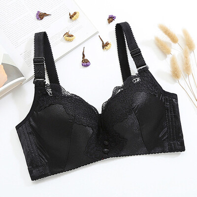 

LAXJOY Langyue 2018 sexy ladies bra gathered on the adjustable underwear LNWX189393 black 34