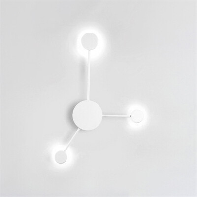 

Baycheer HL484420 High Performance White Color White Light 3 Head Designers Wall Lights in Acrylic Lampshade