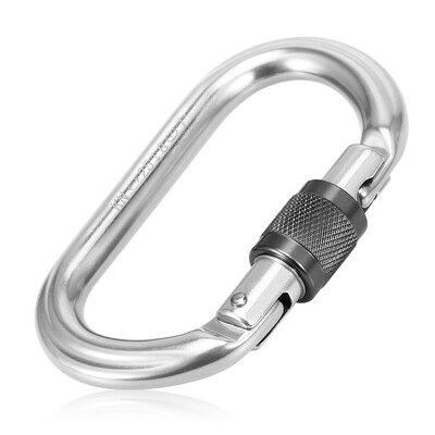 

25KN Auto Locking Gate Carabiner Heavy Duty D Shape Buckle Pack Twist Locking Gate Carabiner Climbing Rappelling Canyoning Hammock