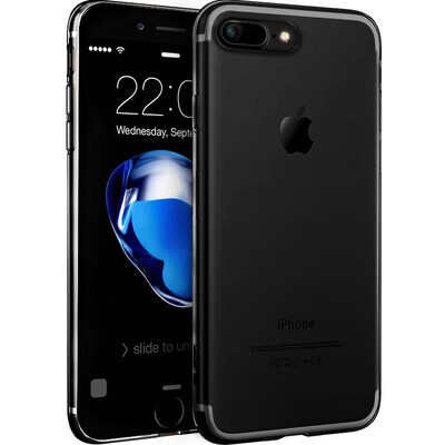 

ESR) iPhone 7 plus mobile phone shell Apple 7plus mobile phone shell / mobile phone sets of silicone anti-fall light soft shell first color zero sense of the series of plastic black (no money