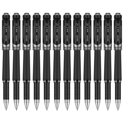 

Deli) S26 office pen / pen / carbon pen / signature pen black 0.7mm 12 support