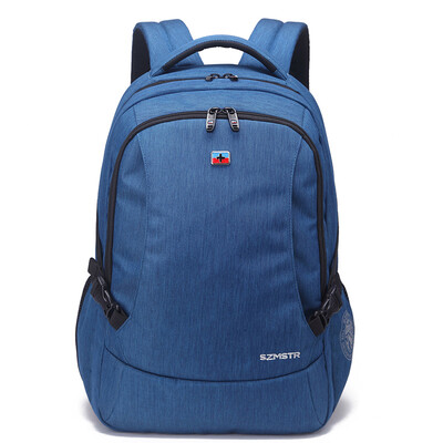 

Schweitz Cross Backpack Shoulder Bag Male Female Korean Travel Bag Big High School Student Bag Business Computer Bag SC81651 Blue