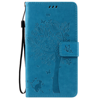 

Blue Tree Design PU кожа флип Обложка Кошелек Карты Держатель чехол для HTC 825