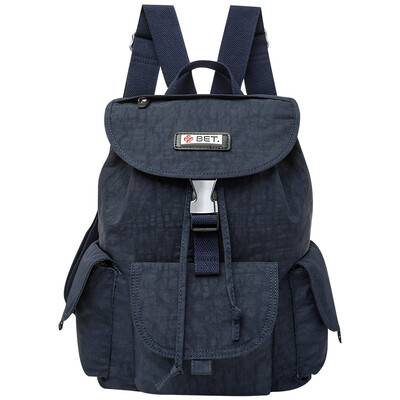 

BET Ladies Shoulder Bag Простой сплошной свет Повседневный отдых на открытом воздухе Спорт Досуг IPAD Портативный холст Рюкзак BT82040LS Синий
