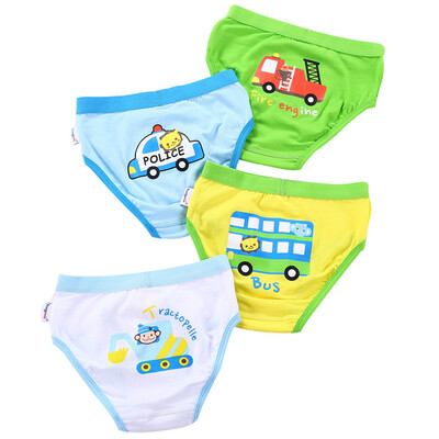 

Hugmii children underwear baby briefs pants children boys and girls panties men 4 loaded ZYB003 car combination 140-150