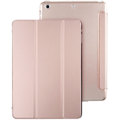 

ESCASE Apple iPad mini2 / 3/1 Чехол / чехол Планшетный ПК ipad Кожаный чехол Треугольник Держатель подножия Спящая оболочка Элегантная скиннинг Розовое золото