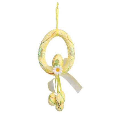 

Hanging Wall Door Wreath Foam Hanging Easter Egg Floral Easter Spring Decoration